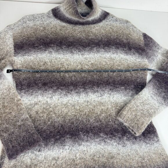 Toad & Co Toddy T-Neck Sweater Sz S Alpaca Merino Wool Space Dye Turtleneck SOFT - Picture 4 of 6
